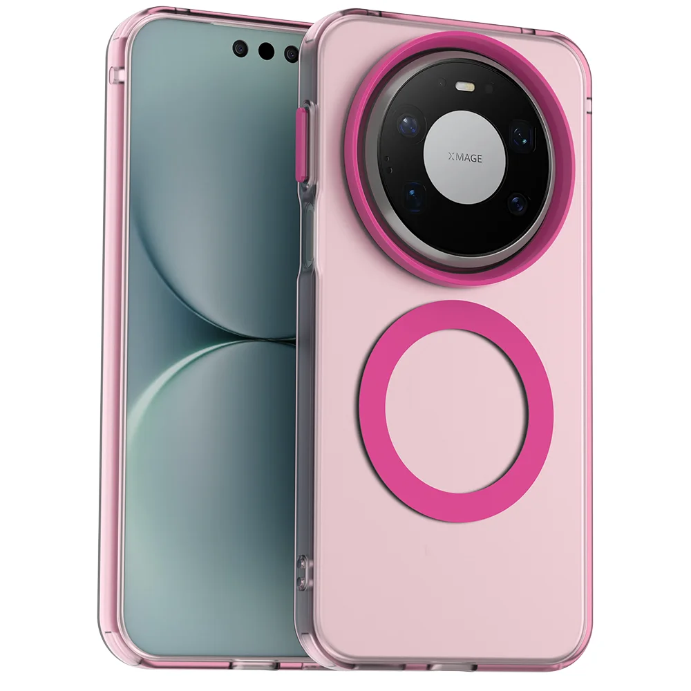 Luxury Armor Shockproof Magnetic Wireless Charging Case - Matte PC Cover