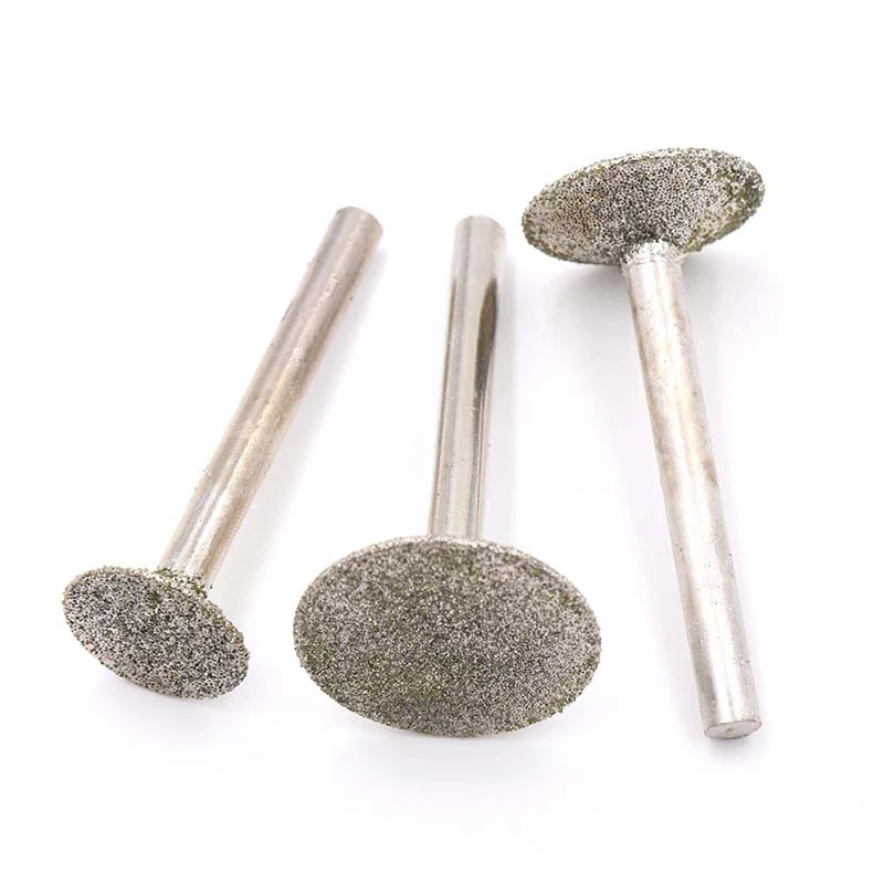 

6mm Shank 6~30mm T-Shaped Electroplated Diamond Head Burr Grinding Engraving Bit for Dremel Rotary Tools