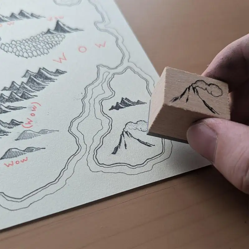 Rubber Stamp Kit 16 Pieces Handmade Wooden Rubber Stamps Make Your Own Stamp Wood Mounted Stamps Decorative Art