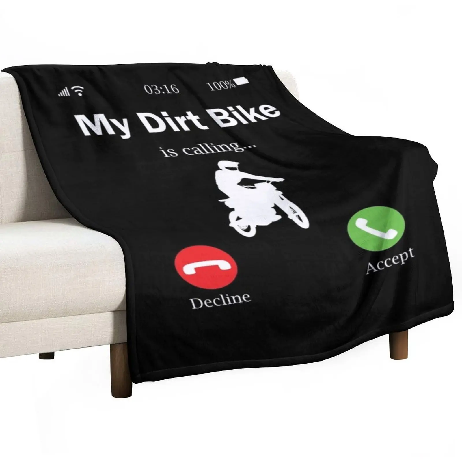 

My Dirtbike is calling Throw Blanket Blankets Sofas Of Decoration Luxury Thicken Blanket Bed covers Tourist Blanket