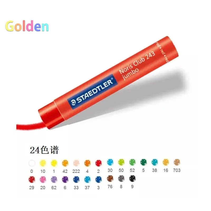 STAEDTLER 243 NC 오일 파스텔 - 어린이와 학생을 위한 24가지 생생한 색상, 안전하고 무독성, 뛰어난 혼합성과 질감 f