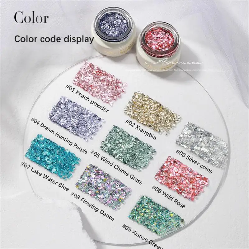 

Nail Glue Flash 19 Colors Nail Nail Polish Sequins Nail Design Nail Art Makeup Nail Gel Quickly Nail Art Tool Shiny