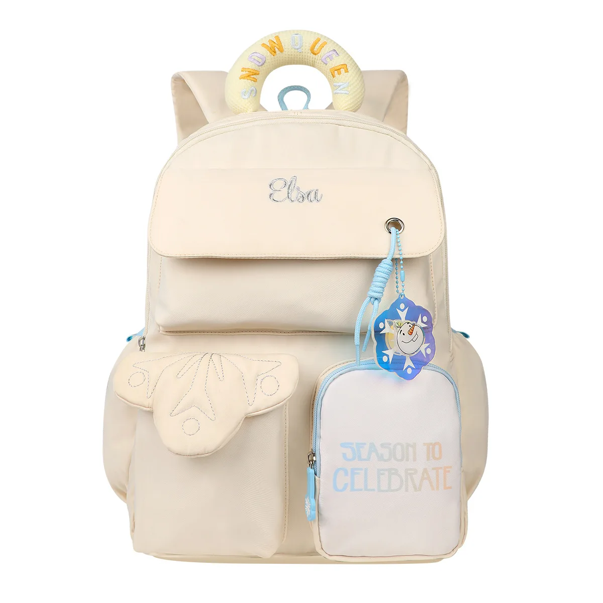 Disney Frozen School Bags For Girls Elsa Primary Middle Student Shoulder Orthopedic Backpack Grade 3-6 Large Capacity Mochila