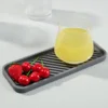 23*9cm Kitchen Silicone Sink Holder Soap Dispenser Countertop Tray Bathroom Shower Shampoo Bottle Storage Tray Draining Pad 3