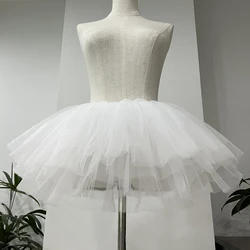 Elegant Puffy Tulle Lolita Underskirt - Women's Cosplay & Bridal Tutu Dress (WHITE)