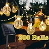 200LED Solar String Lights Outdoor Crystal Fairy Light Chritmas Garland 8 Modes Waterproof Patio Light for Garden Party Decor 1