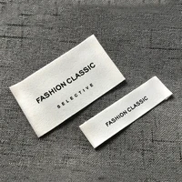 Étiquettes en coton pour vêtements personnalisées Étiquette en polyester lavable Étiquettes en coton personnalisées Étiquettes imprimées pour vêtements avec LOGO 1