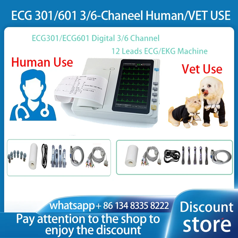 3 Channels ECG Holter, EKG Holter, ECG Monitor System,24 Hours ECG  Recorder: Buy Online at Best Price in UAE 