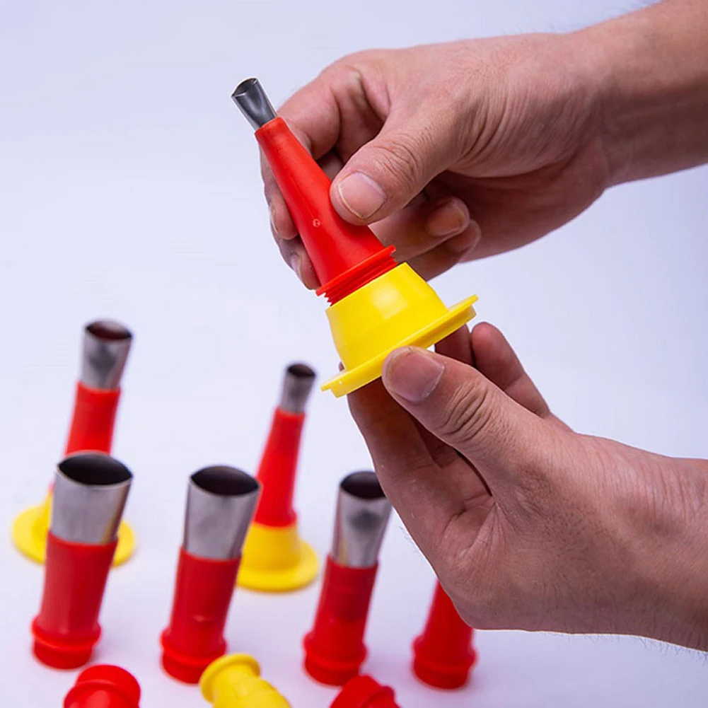 22PCS Stainless Steel Caulking Finisher Caulk Nozzle Applicator Silicone Caulking Tools Sealant Glue Kitchen Bathroom Sink Joint 3