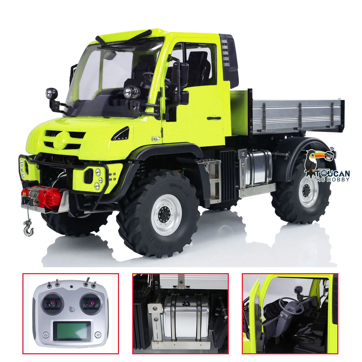 Toys 4X4 1/10 U423 RC Off-road Vehicles with Winch Remote Control Rock Crawler Cars Light Sound Painted Finished Trucks Vehicle 2