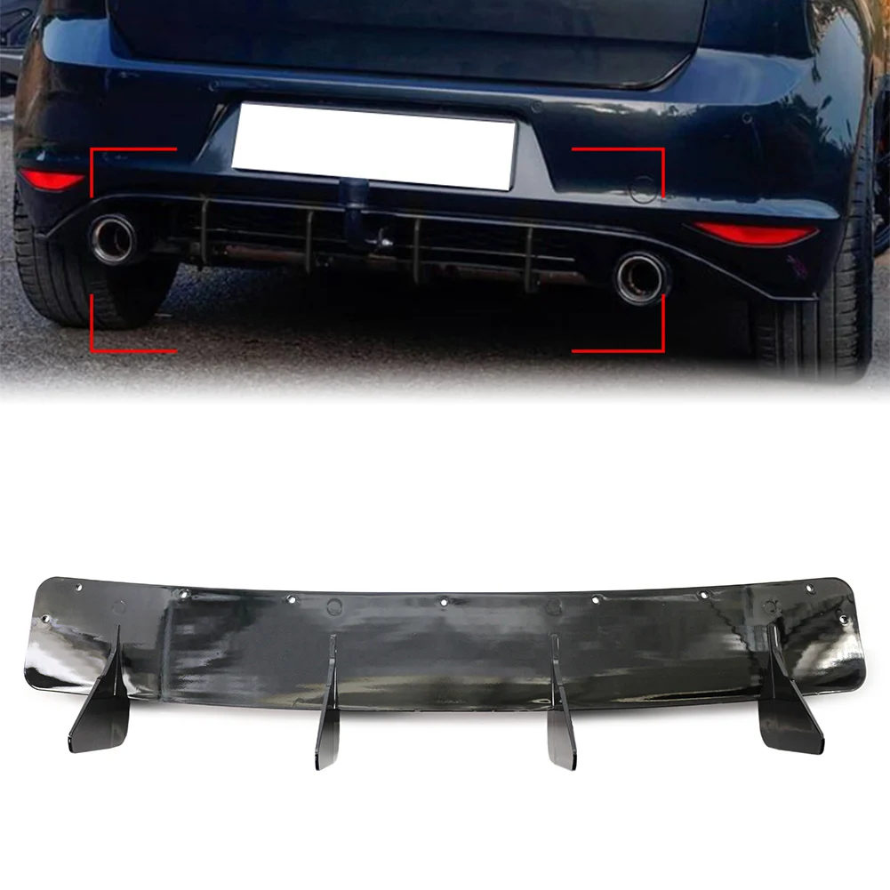 

Блестящий Черный Автомобильный дневной спойлер, отделочная крышка для VW Golf 7 MK7 GTI 2014 2015 2016 2017