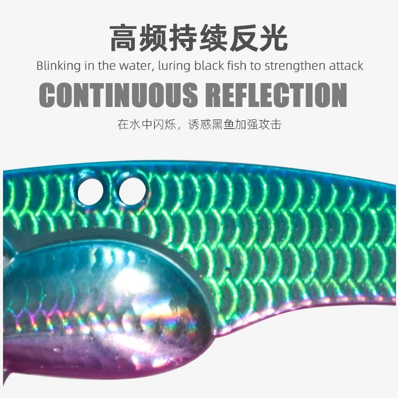 Metal VIB Bait 3.5g 5g 7.5g 10g 14g Copper Vibration Blade Fishing Lures Sinking Swimbait Iscas Artificiais Pesca Bass Pike
