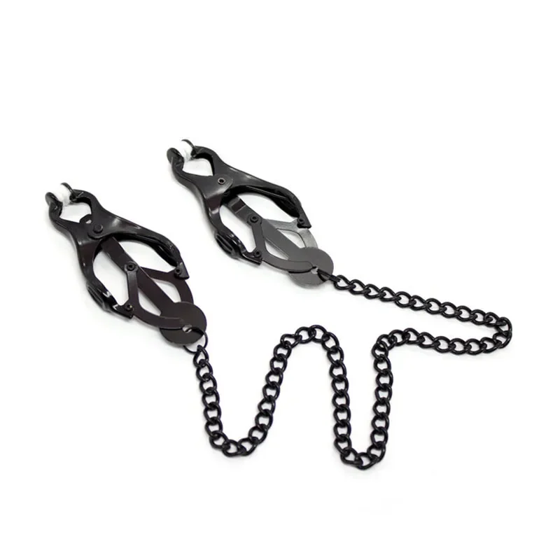 Sex Party Toys Erotic Sex Toy Sex Toys Nipple Clamp Sex Bondage Toys Device Bondage Gear Hard Clover Nipple Clamps Clips Games for Women Metal Nipple Clamps Steel Breast
