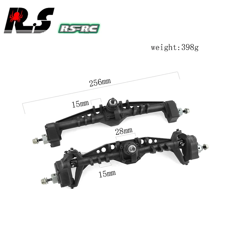 RC Car Front and Rear Plastic Currie F9 Portal Axle Complete for Axial Capra UTB10 1.9 UTB 1/10 RC Crawler Car Upgrade Parts rc crawler upgrade parts