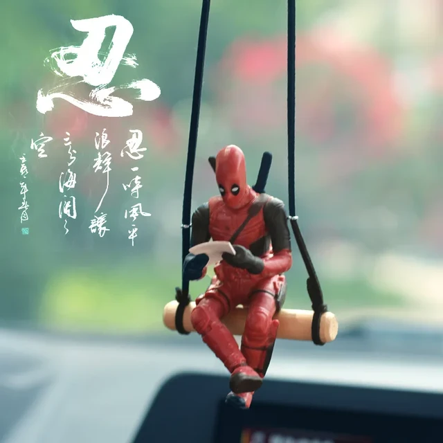 Pendentif de rétroviseur de voiture Deadpool, cintre de voiture Anime de  dessin animé, accessoires d'ailes de voiture drôles, nouveau, 2023 -  AliExpress