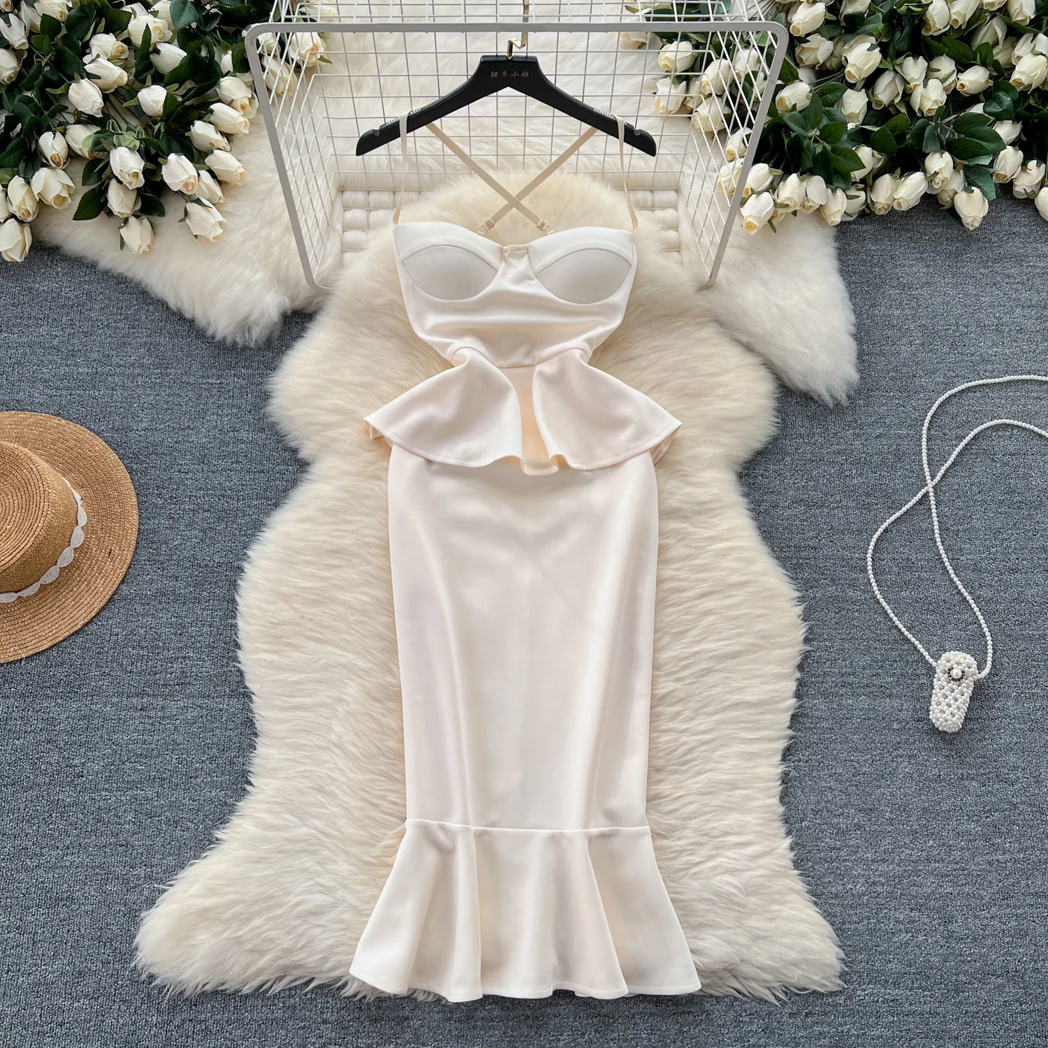 Nathalia Ruffle Korean Dress