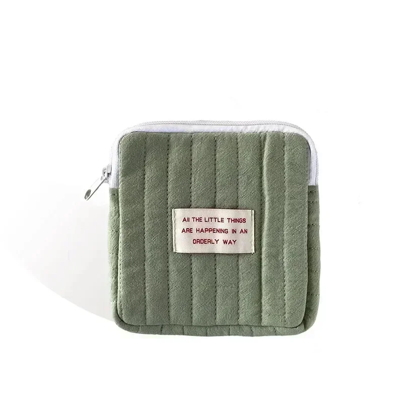 Sanitary Napkin Storage Bags Cotton Cute Korea Coin Purse Bag Coin Jewelry Organizer Card Pouch Case Small Makeup Cosmetic Bags 6