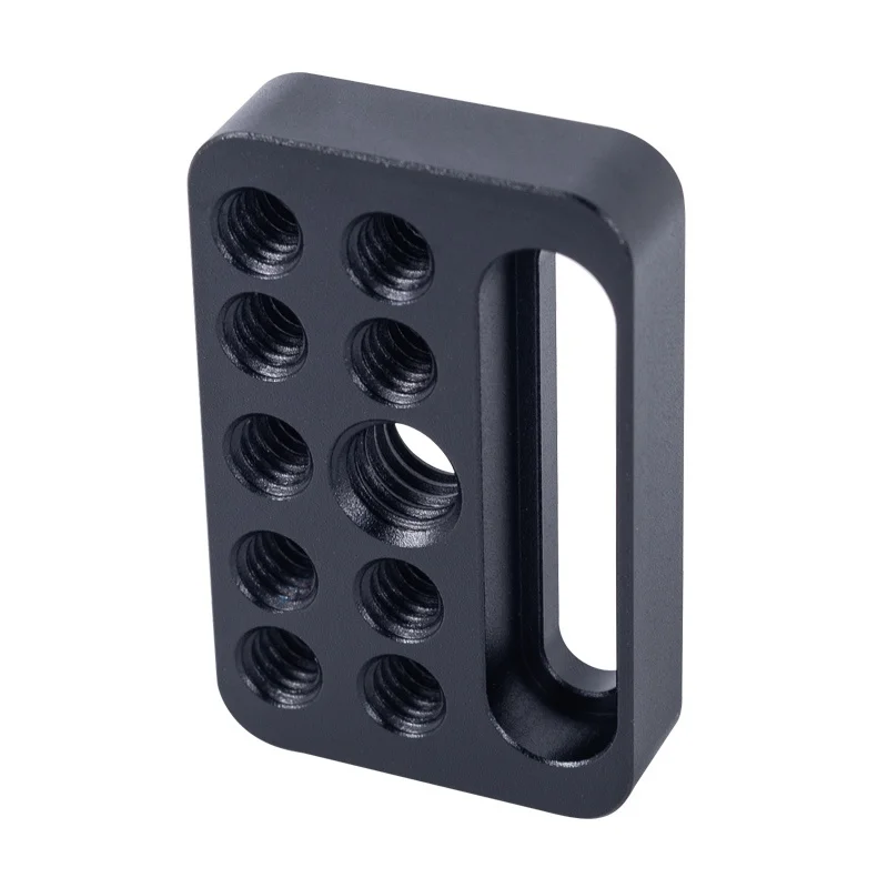 Used for installing cheese board camera cage on guide rail block 1/4 inch 3/8 inch porous connection quick installation board camera tripod plate,camera mount plate,camera base plate