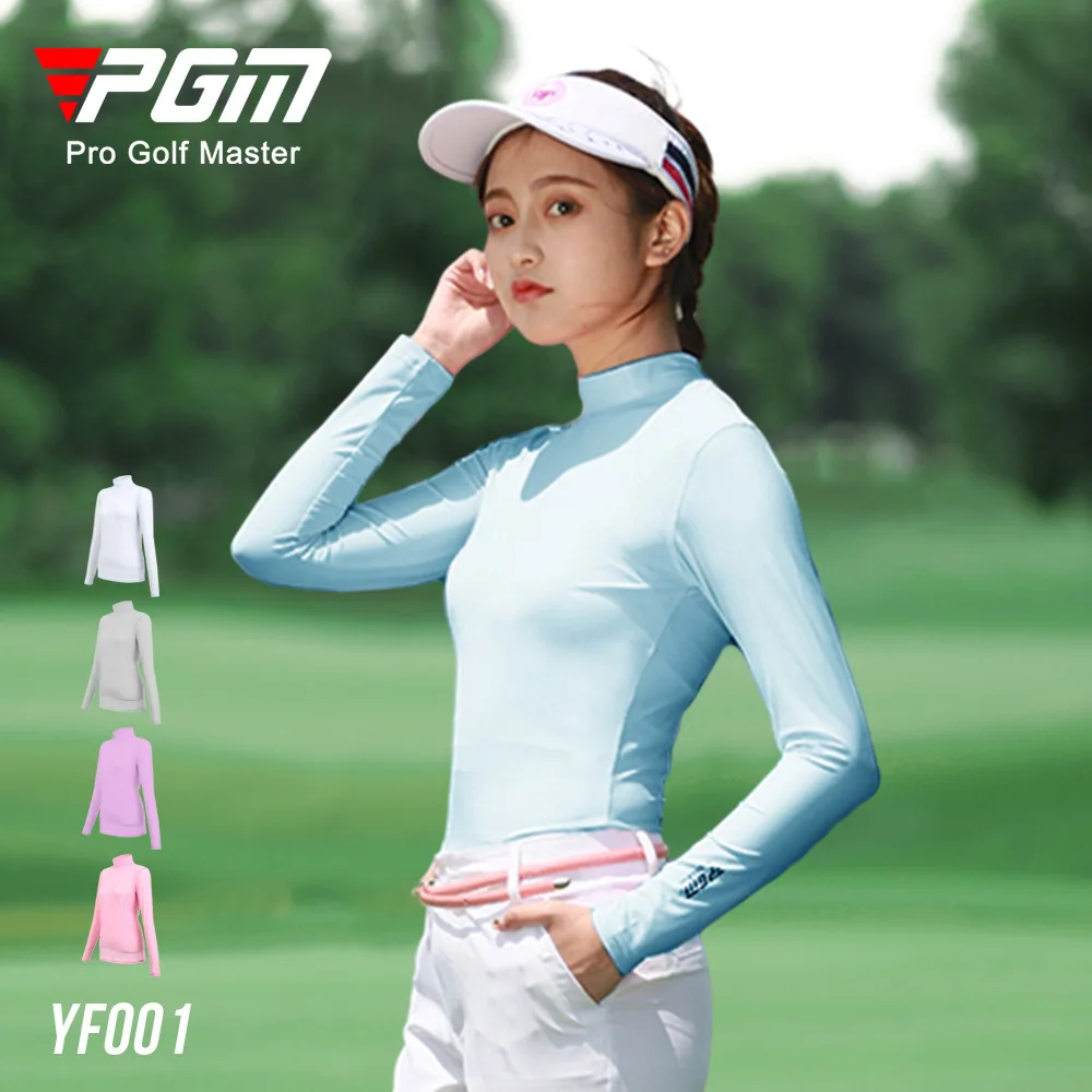 PGM golf ice Silk bottom coat shading sunscreen long-sleeved T-shirt ice silk bottom shirt summer ultra-thin cool money YF-001