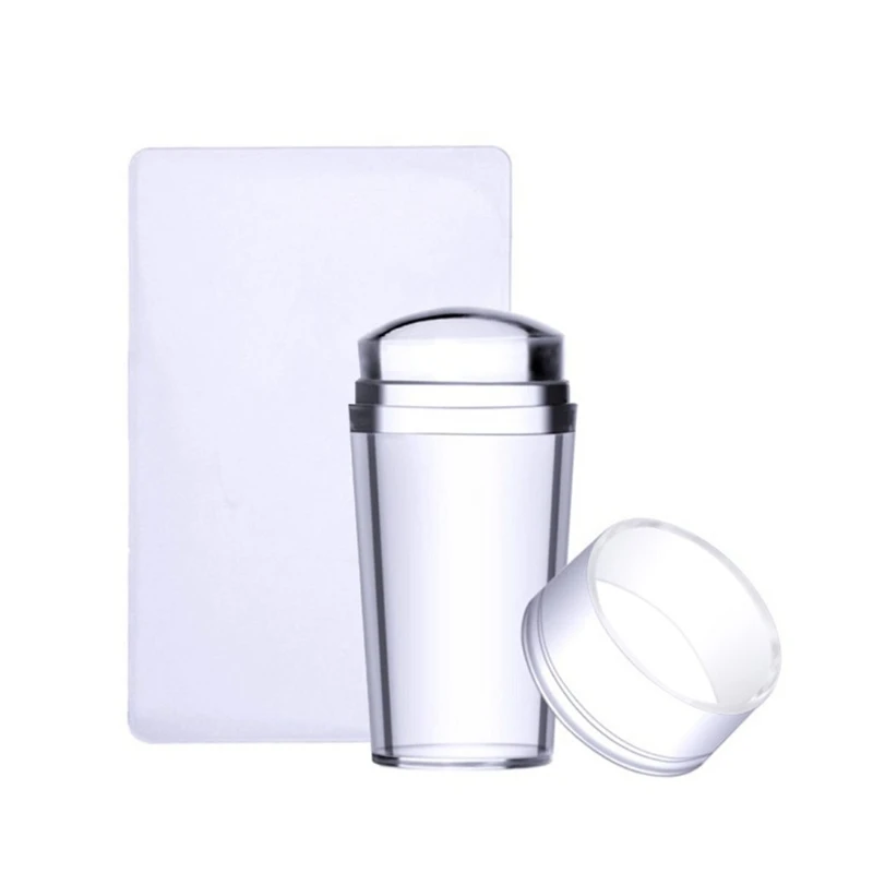 

Art Stamper Clear Silicone Stamping Jelly with Scraper Transparent Visible Body No Different for DIY Decor