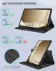 Case for Samsung Galaxy Tab A9+ (11 inch) A9 Plus 2023 PU Leather Cover Sleep Wake Function 360 Rotating Stand Protective Shell 3