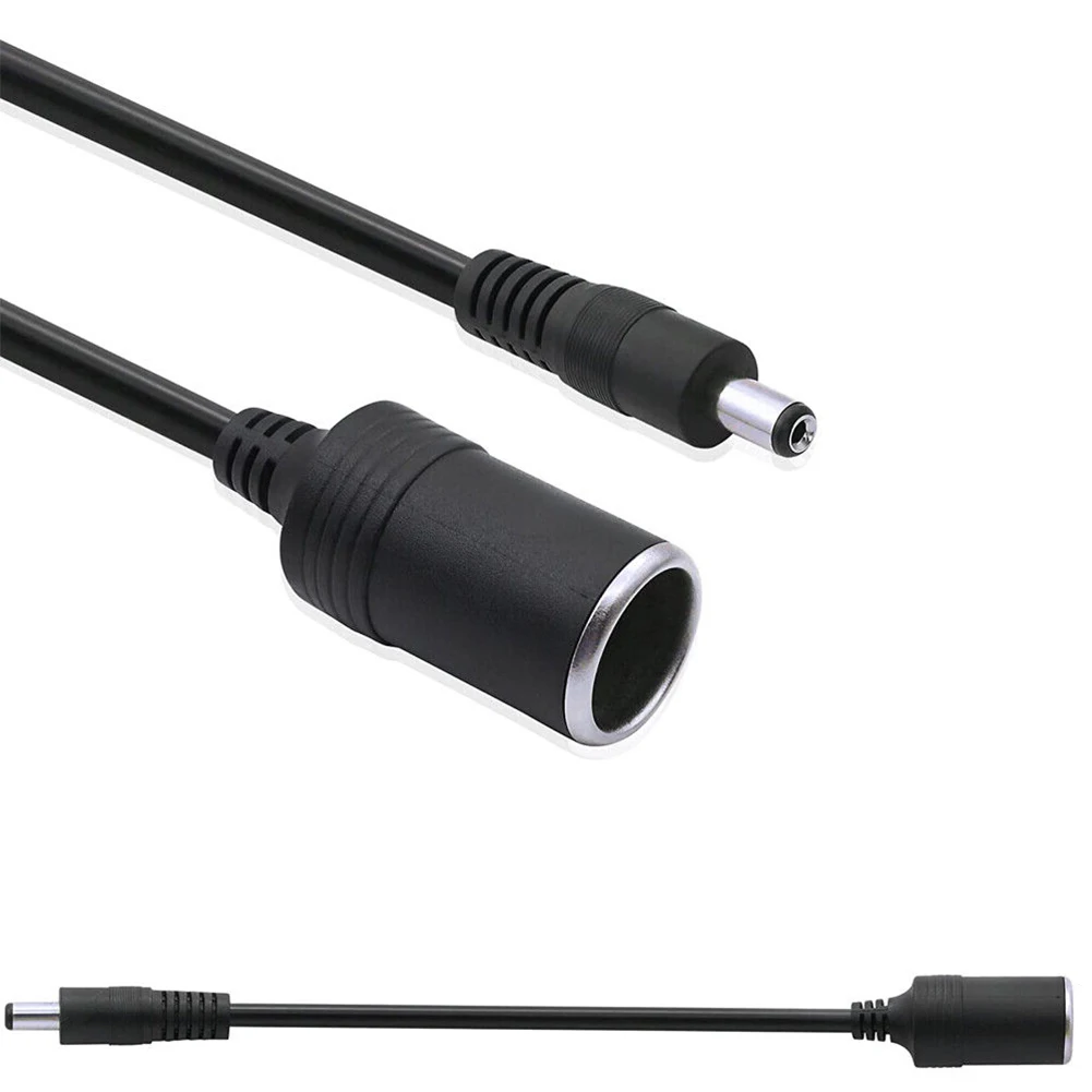 

Universal Fitment Car Charger 12/24V ABS Black Car Cigarette Lighter Male And Female Seat Transfer Power Supply