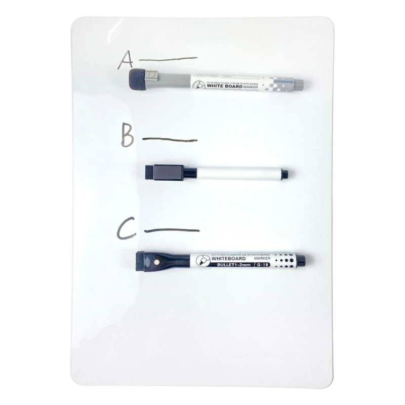 Magnetic Whiteboard-Sheet with Erase Markers for for Refrigerator Shopping List