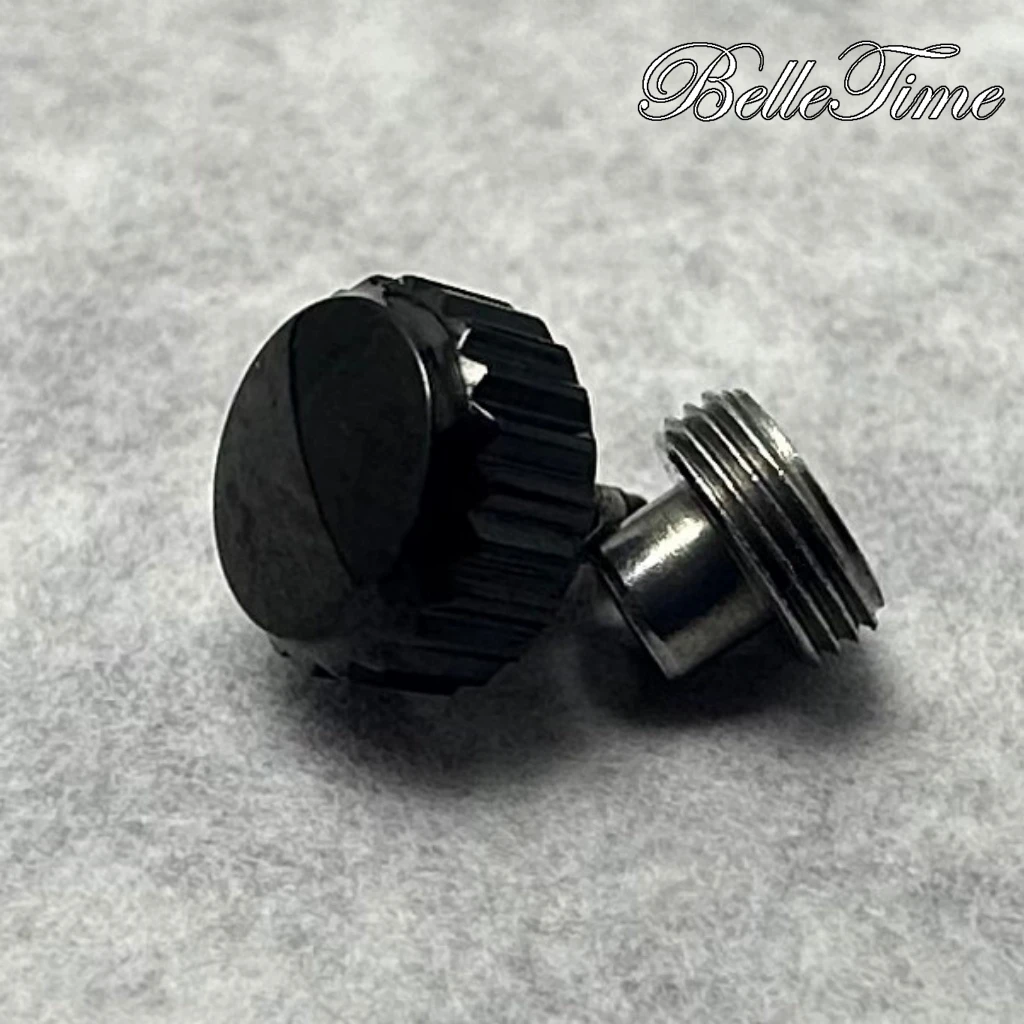 Premium Watch Parts in Silver, Gold, Black, and Rose Gold Finish - Featuring Logo S Watch Crown and Non-Logo S Crown