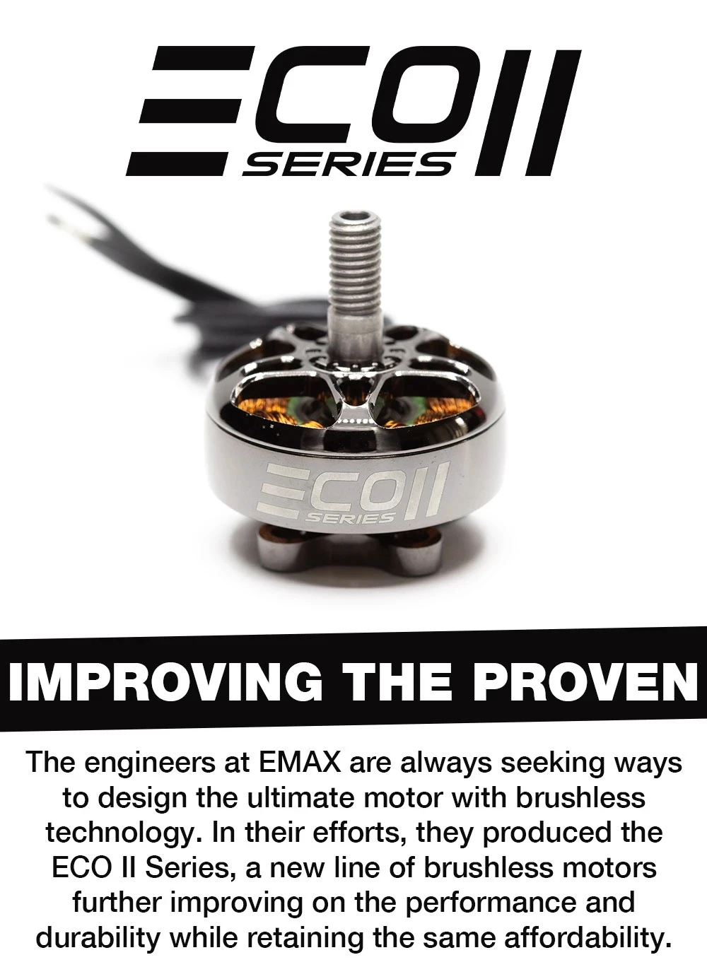 EMAX ECOII ø ECO II 2807 귯ø , FPV ̽ RC п DIY ǰ, 6S 1300KV 5S 1500KV 4S 1700KV