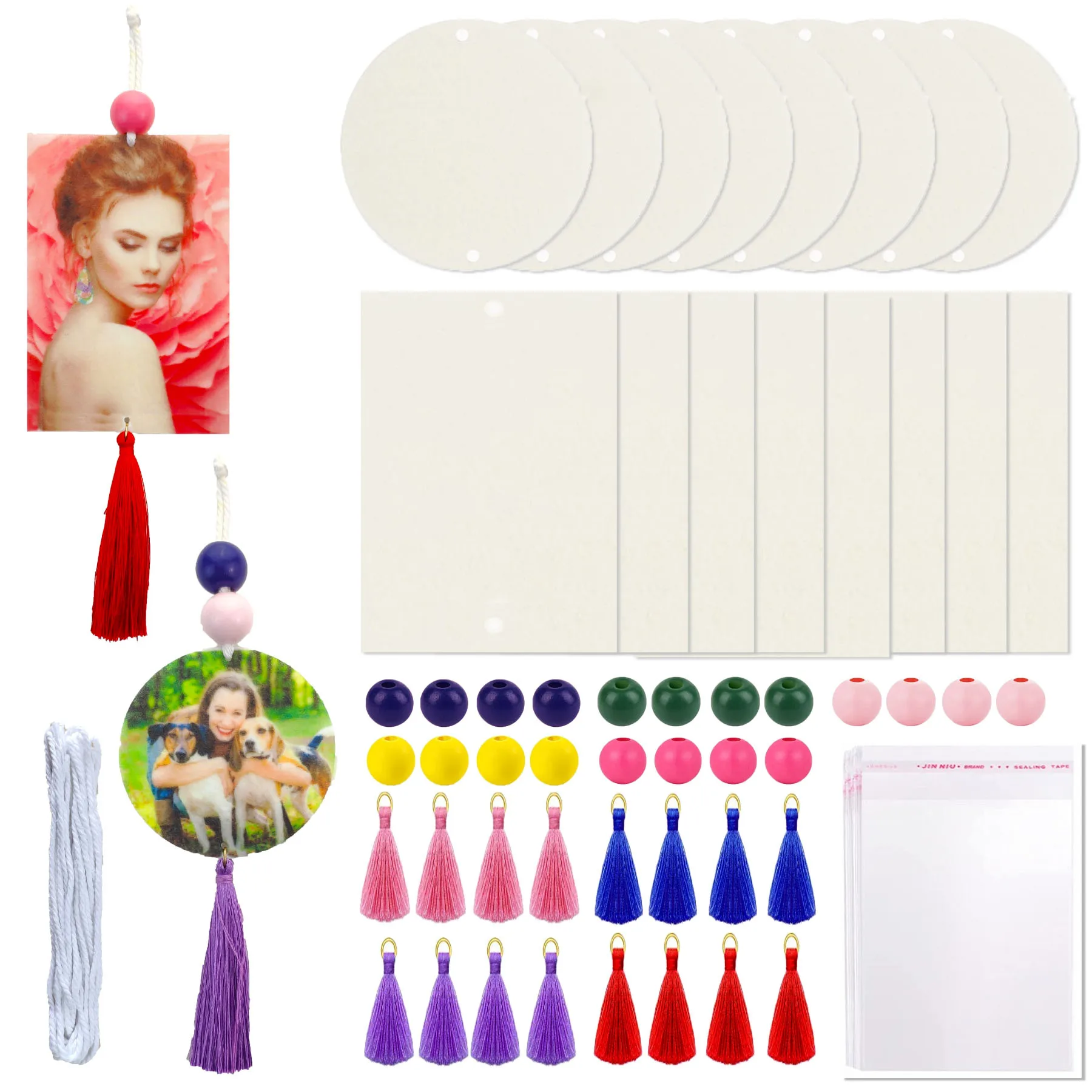 60 Pcs Sublimation Air Freshener Blanks Sheets Double Sided Sublimation