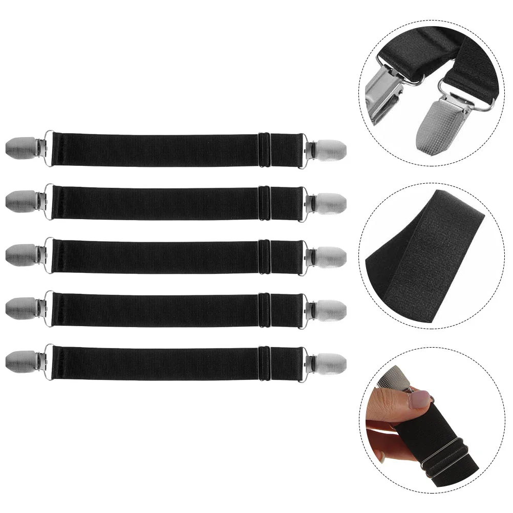 5 Pcs Boot Clips and Trouser Leg Extender Strap Ski Straps Women Pant Cuff Bike Bicycle Elastic Blousing Ankle