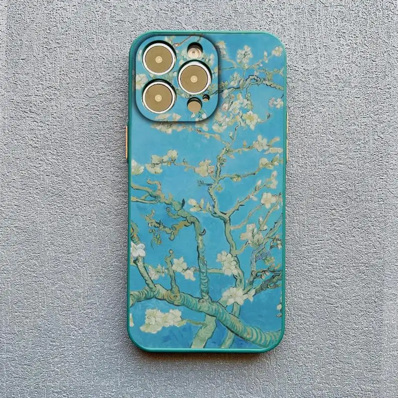 Retro Van Gogh Oil Paint Vintage Shockproof Phone Case Cover