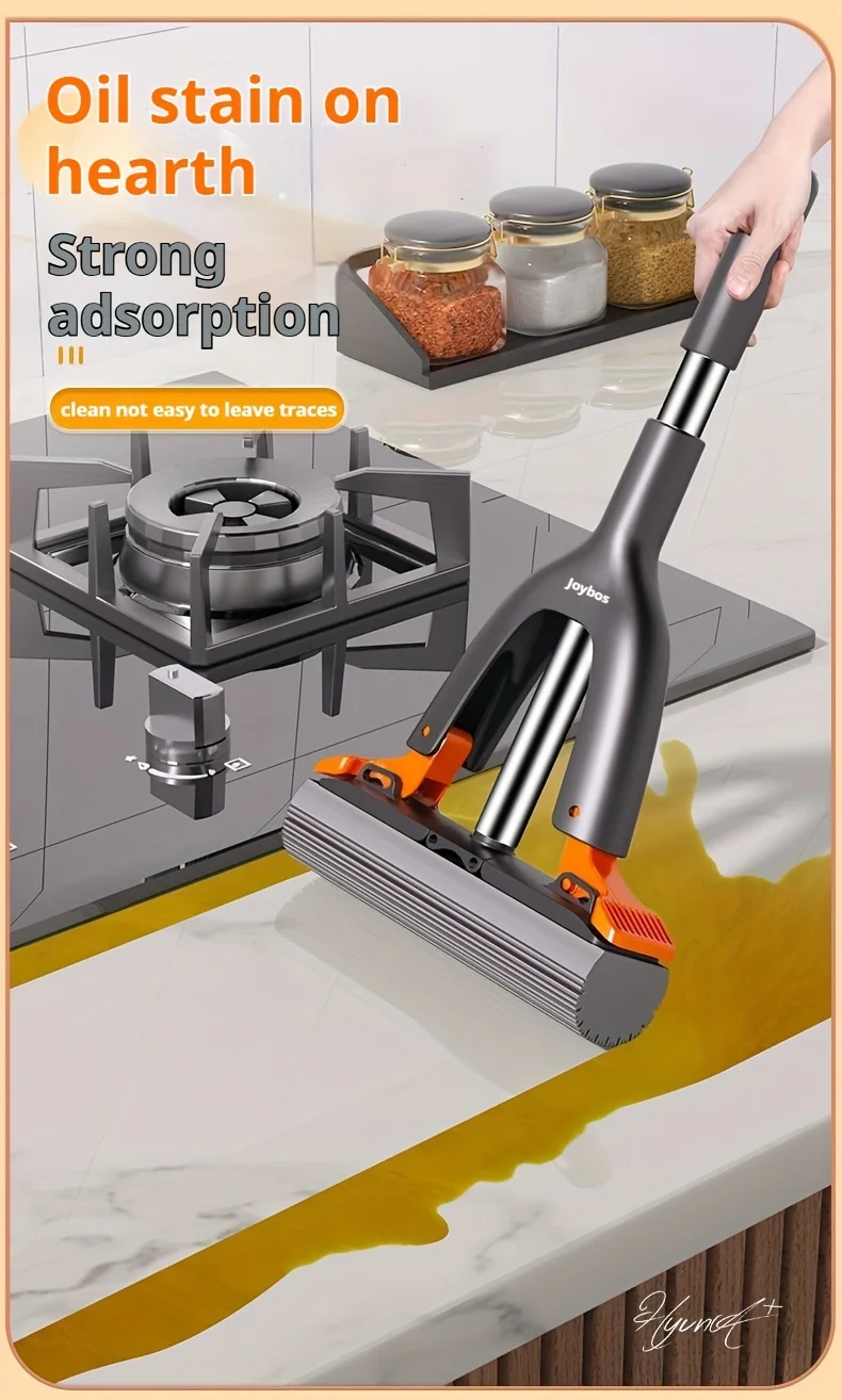 Mocio in spugna da tavolo, testa in cotone, piegabile a metà, mini mocio JOYBOS, straccio multifunzionale e pigro per cucina e soggiorno_voghion.com