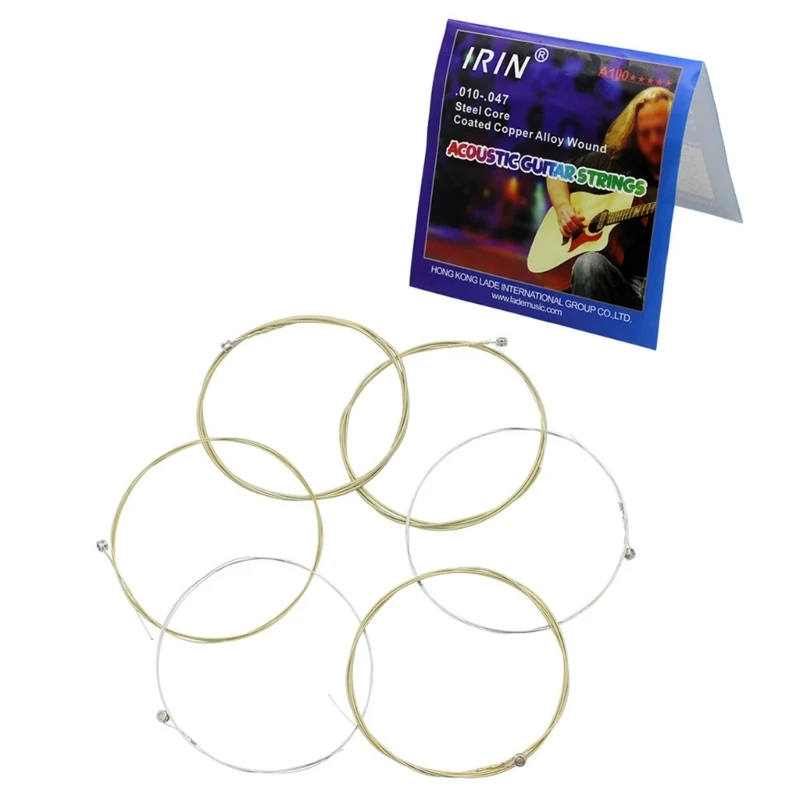 

6 Pieces Steel Folk Guitar String Replacement Sets Acoustic Guitar Strings G99D