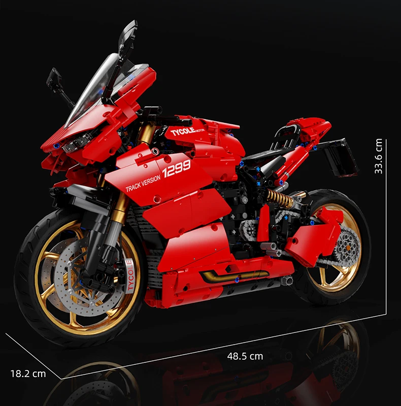 Compatible avec LEGO Technic Ducati V2 1809 pièces