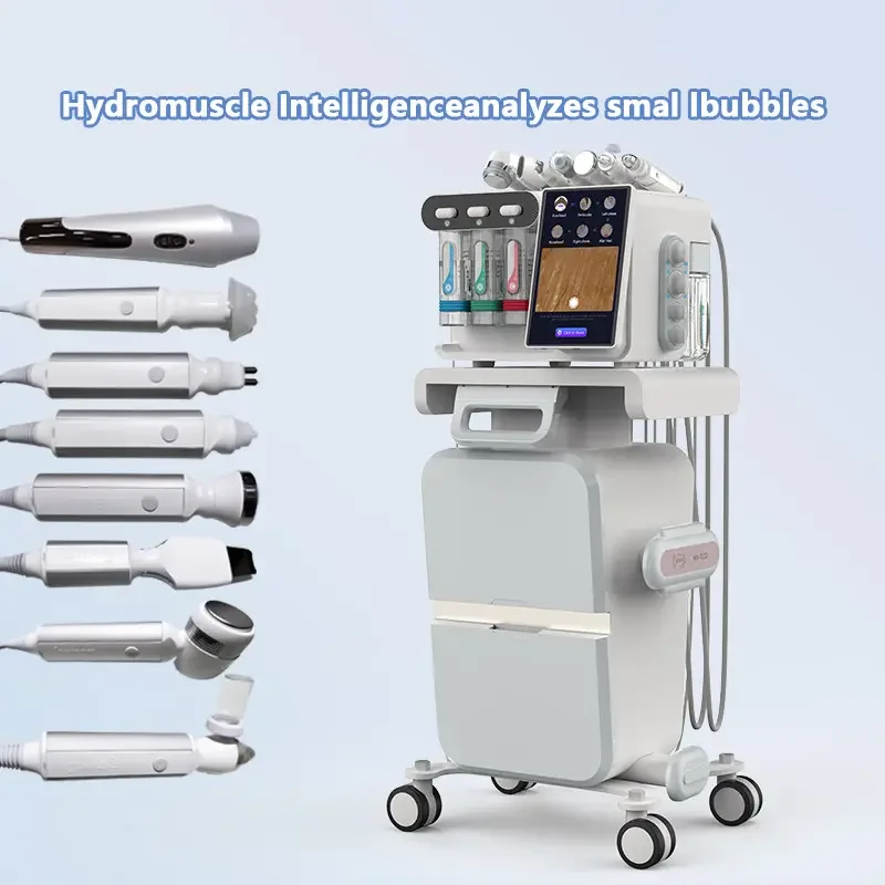 8 In 1 Multi-functional Facial Oxygen Bubble Deep Cleaning Skin Care Equipment Hydra Oxygen Jet dermabrasion machine