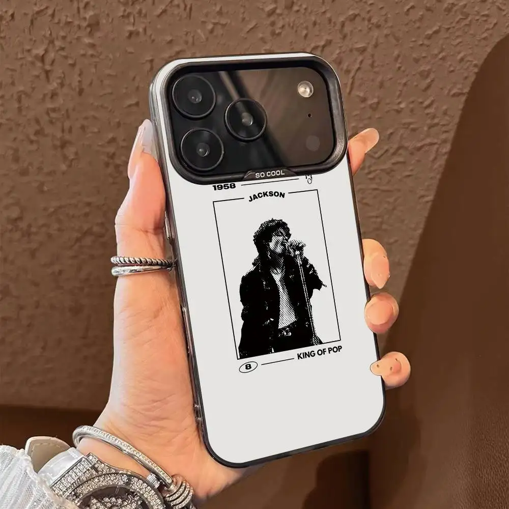 King of Pop Michael Jackson Colorful Silver Black Phone Case Cover
