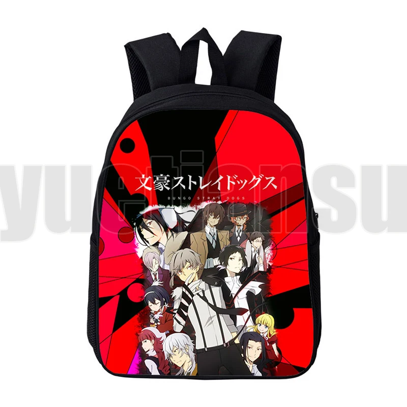 

3D Anime Japanese 16 Inch Bungou Stray Dogs Backpack Travel Dazai Daily Pack Osamu Backpacks for School Teenagers Girls Bookbag