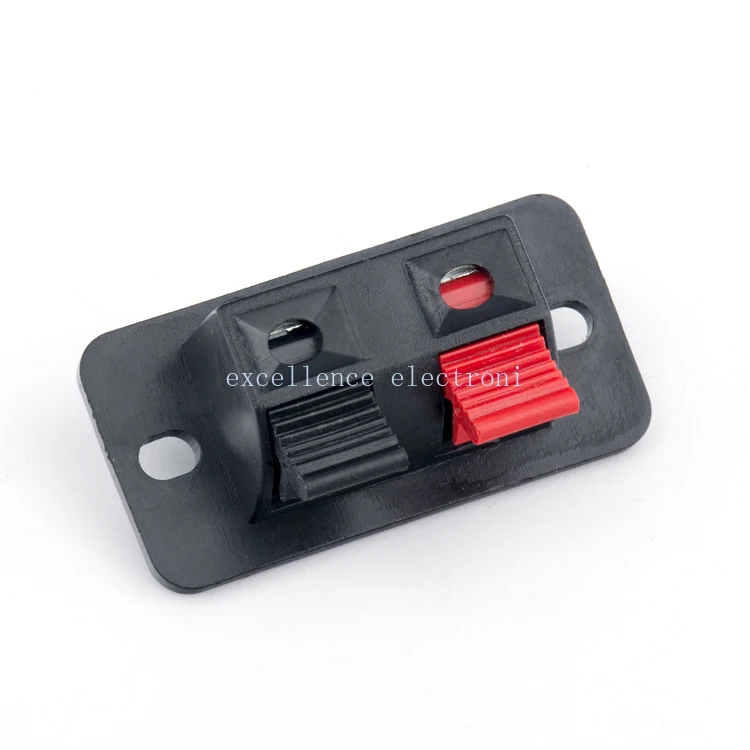 China WP4-10 Plastic 2 Positions Connector Terminal Push In Jack Spring  Load Audio Speaker Terminals Plug Socket Breadboard Clip Manufacturer and  Supplier