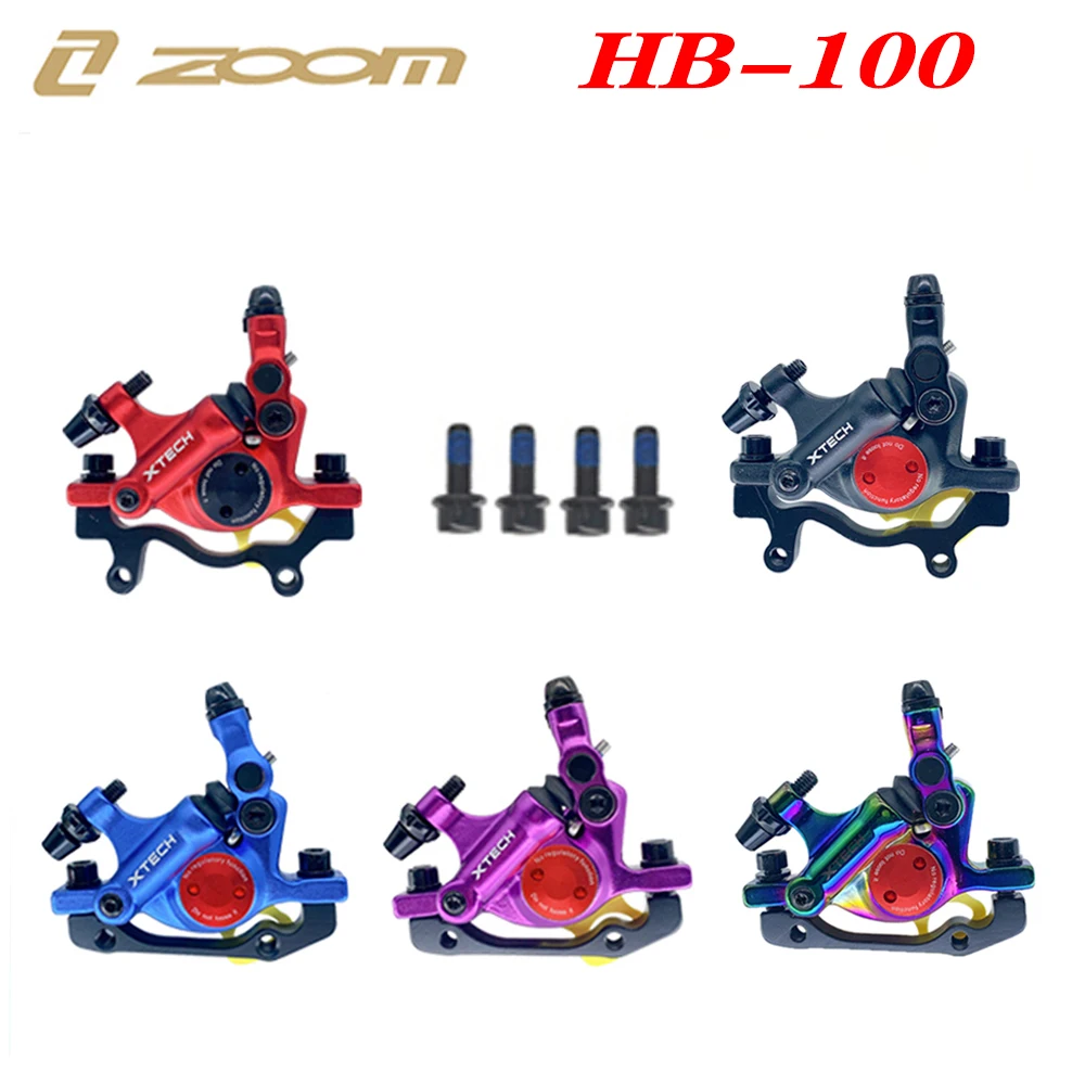 

ZOOM HB100 Bike Hydraulic Disc Brake MTB Mountain Road Bicycle Hydraulic Oil Line Pulling Disc Brake XTECH Front & Rear Brake
