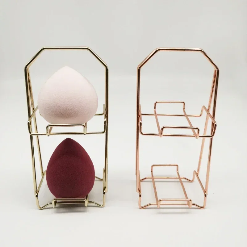 Multilayer Metal Bracket Makeup Puff Rack Cosmetic Holder Blender Display Stand Alloy Drying Power Make Up Sponge Tools