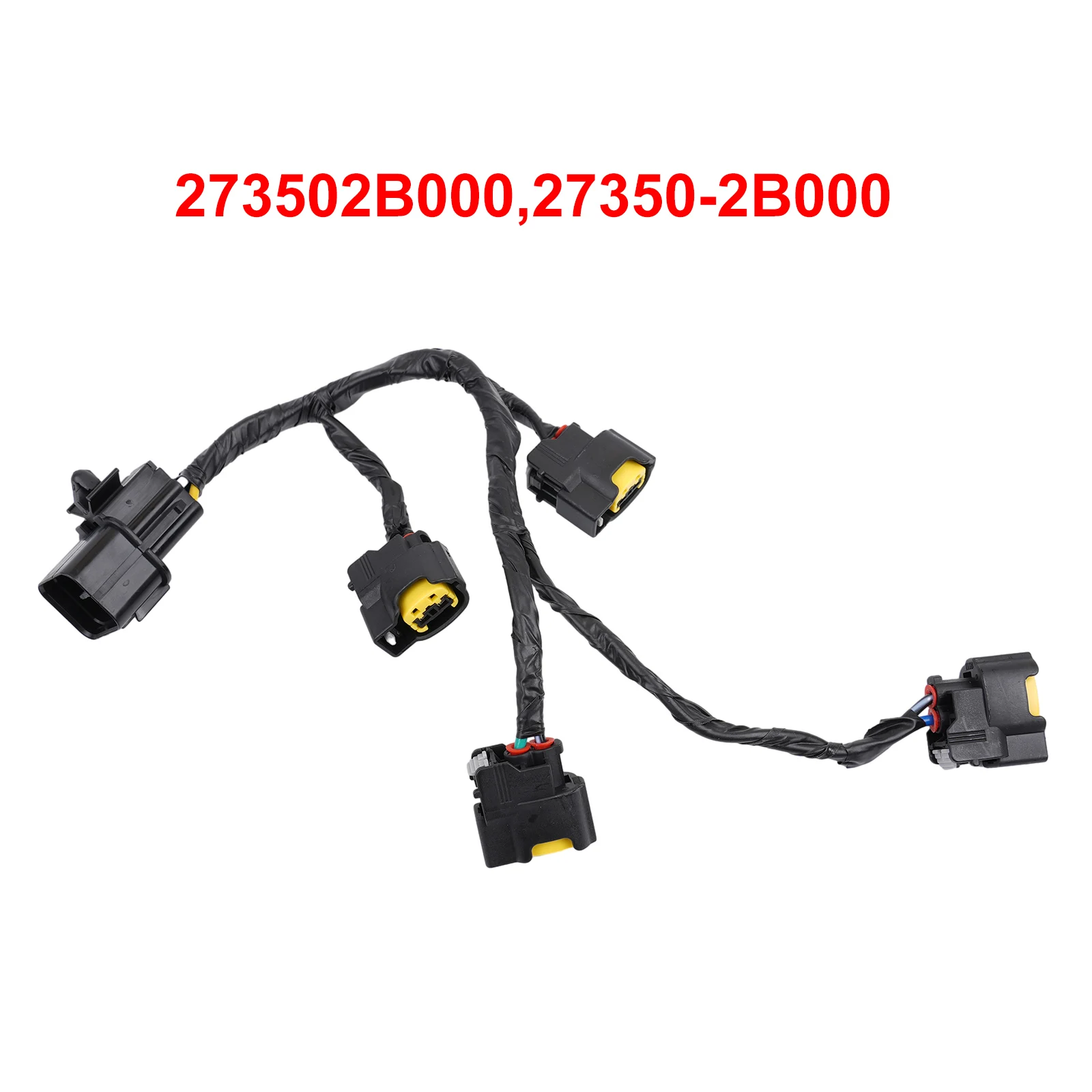 

Ignition Coil Wire Harness Plug ABS Black 27350-2B000 Fits For Kia Rio Soul For Hyundai Veloster 2012-2014 1.6L Replacement Part