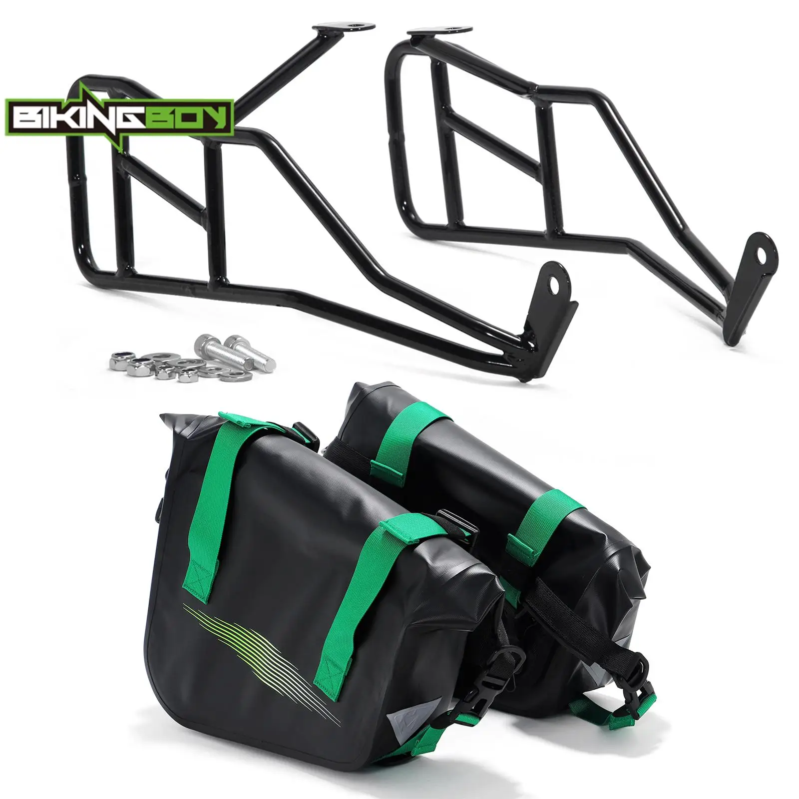 Bikingboy Per Talaria Sting 4L + 4L Borse Laterali Borse Da Sella Valigia E Staffa Set Bici Elettrica Da Cross Mx