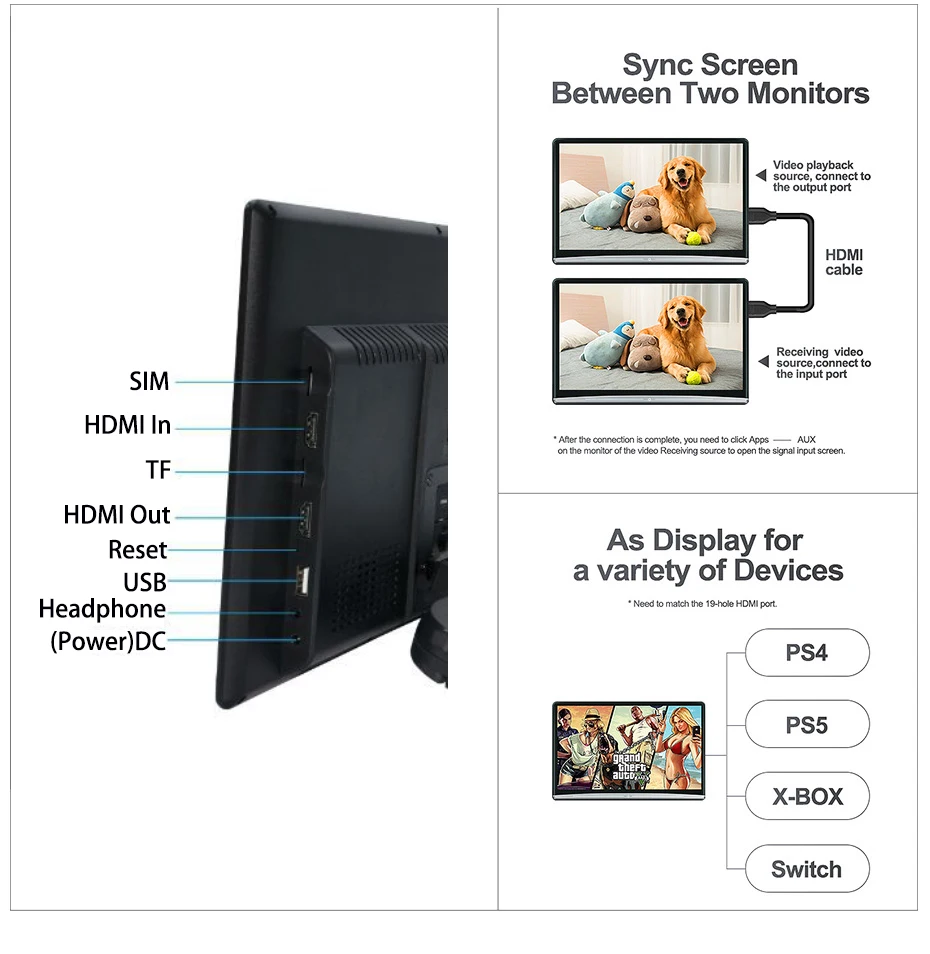 ڵ ¼ ִ   ȵ̵ θƮ ý,  HD 4K  13.3 ġ ÷ HDMI ġ ÷̾