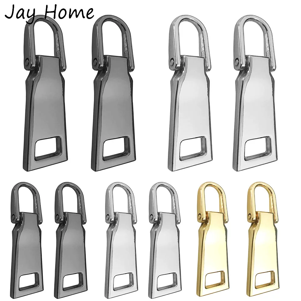 10PCS Universal Metall Griff Ausbessern Fixer Zipper Tab Reparatur kit Zipper Pull Tab Ersatz für DIY Koffer Kleidung Rucksack – Detail 1