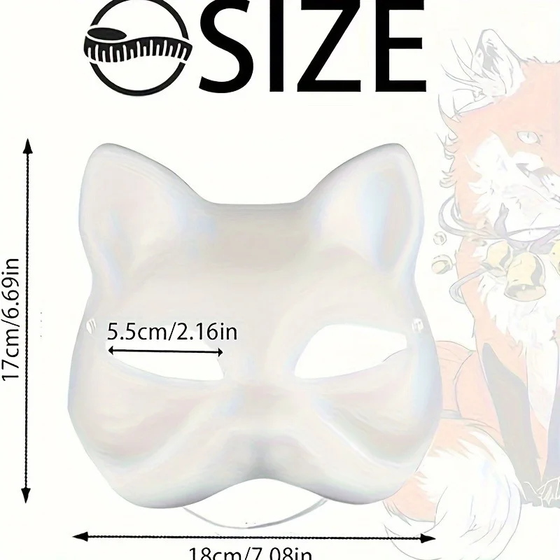 Cosplay Mask 1-20pcs Japanese Blank