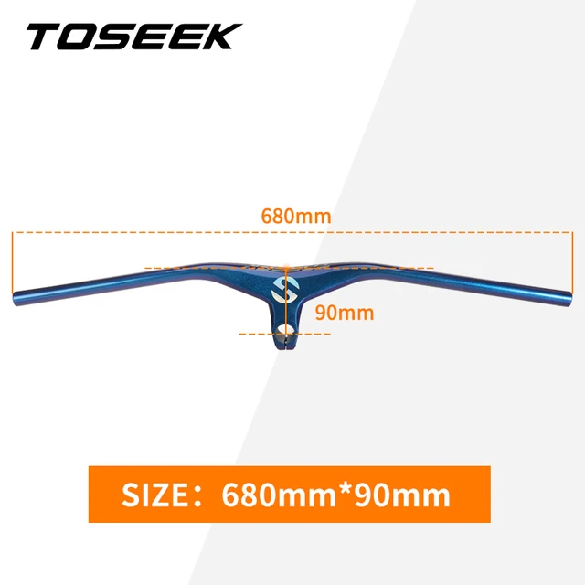 Tooseek New Bicycle Handlebar 28 6mm 17 Degree 660 800mm Carbon Fiber One Piece Handlebar Colorful Blue And Purple Discoloration Aliexpress