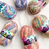 150g Opal Space Dyed/Uni Sock Yarn, Wool Nylon Blend Knitting Crochet Yarn, Fluffy Breathable for Sweater & Hats 1