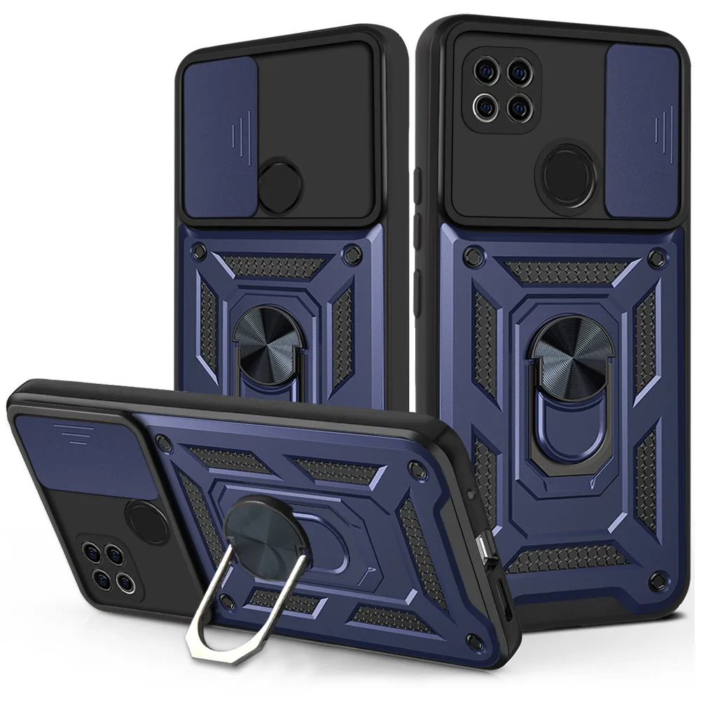 Shockproof Armor Protective Case with Magnetic Ring Holder