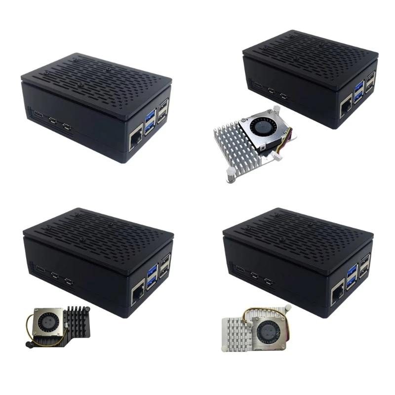 

Case Cover For RPI5 Protective Case with Optional Heatsink Fan Effective Heat Dissipation Solution N58E